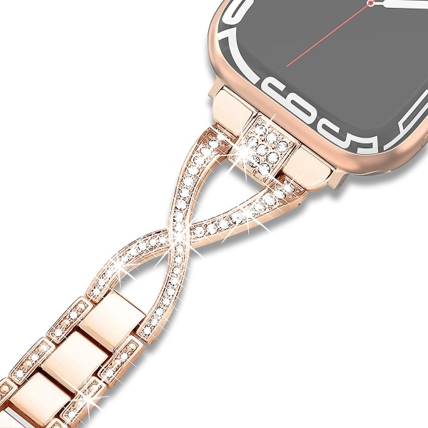 Kompatibel med Apple Watch Band Rostfritt stål Kompatibel /41/40/38mm Damer Herr, Apple Slim Replacement Band