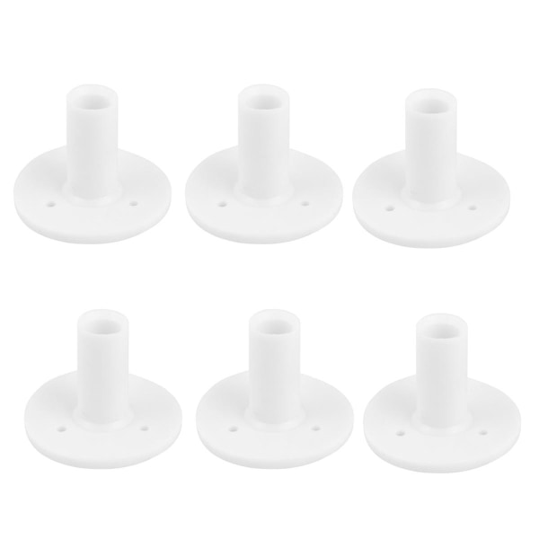 12 stycken gummi T-caps för inomhus och utomhus träning och driving range mattor (vita)