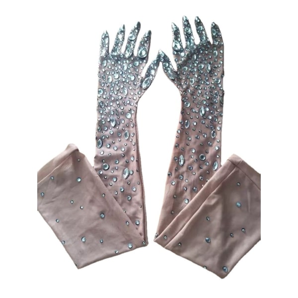 Glänsande Crystal Mesh handskar