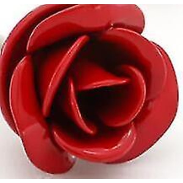 Röd blomma manschettknappar romantiska ros manschettknappar mäns smycken tillbehör grossist red