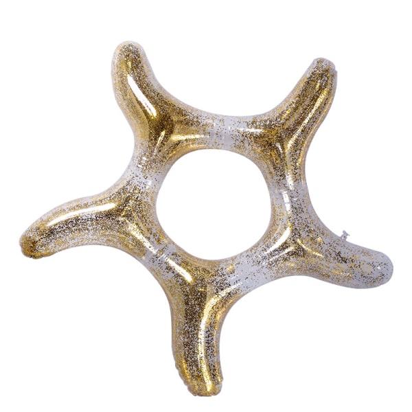 Glitter Gold Starfish Simring