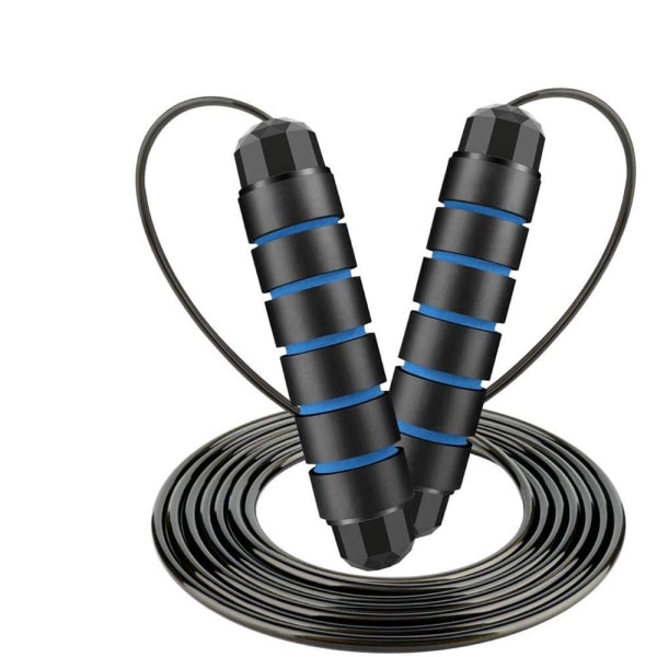 Hopprep Speed ​​​​Rope för vuxna med högkvalitativa lager Justerbar längd Hopprep med lager black blue