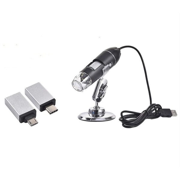 Digitalt mikroskopförstoringsglas Endoskopkamera 1600X Zoom 8 LED