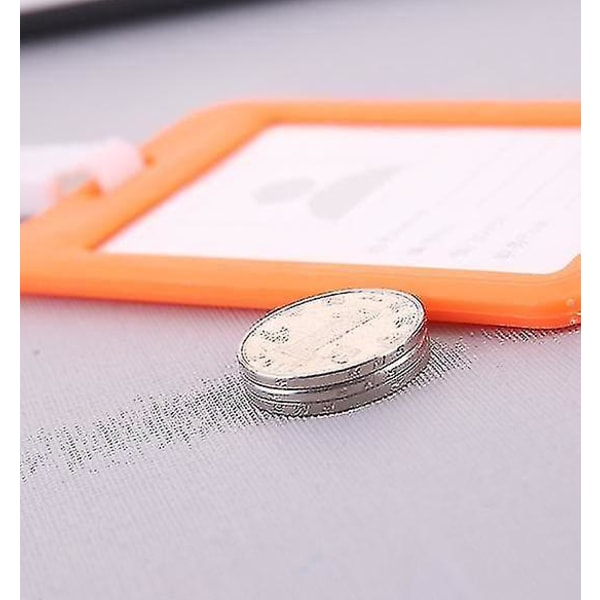 Lanyard Card Sleeve Dubbelsidig Transparent Work Card Plast Vattentätt skolkort 6st