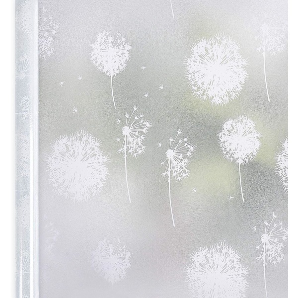 Frostat glasfönsterfilm - självhäftande fönsterskyddsskärm