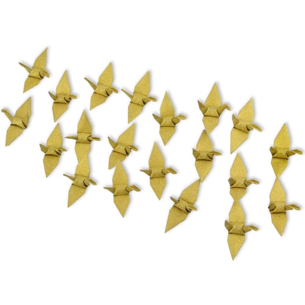 50 st origamipapperkranar handvikta origami 50PCS Gold