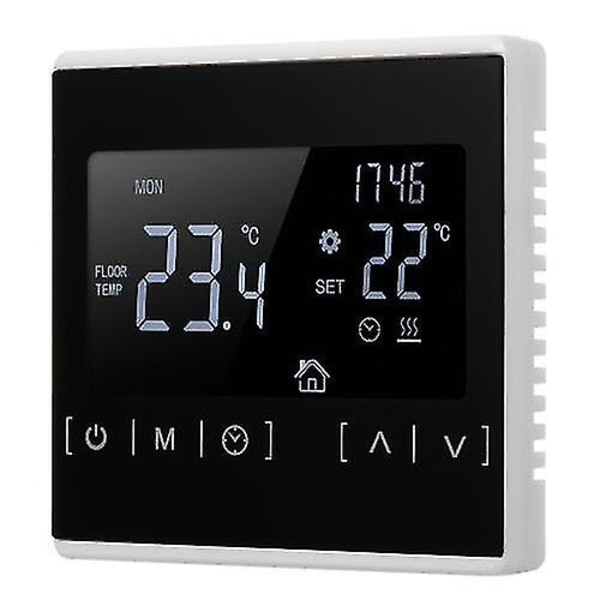 Elektrisk golvvärme temperaturkontroll Lcd pekskärm termostat