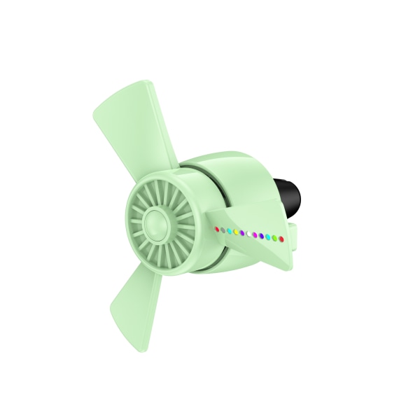 Billuftfräschare Bilspridare Roterande propeller Luftutlopp Ventilationsfräschare green