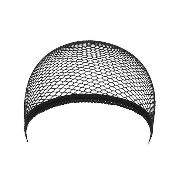 3 perukmössor, elastiska strumpor, peruk vadderade kepsar, nylon elastiskt mesh black