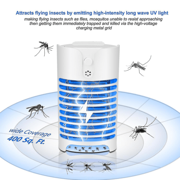 Hushållsmyggdödare Ljuskontrollerad inandning myggdödare Fysisk icke-strålning myggfälla