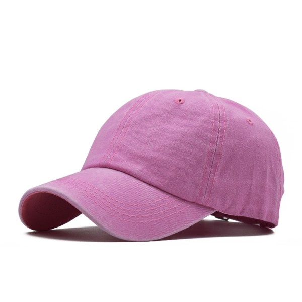 Hästsvansmössa för kvinnor - Cap för kvinnor, solskydd i sommar bomull, justerbart unisex pink