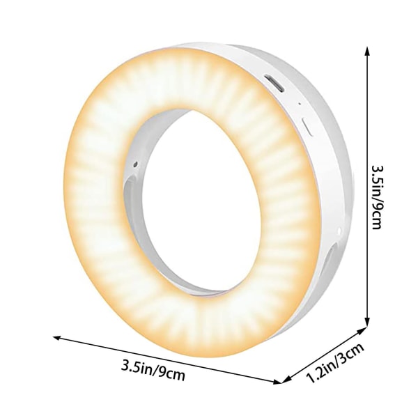 Köksredskap Prylar Selfie Light Led Ring Light Selfie Smartphone Light Selfie Extraljus white