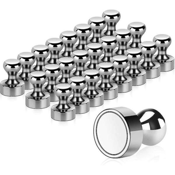 24st metallmagneter Starka magneter 12x16mm - Magneter i rostfritt stål Kylmagneter Kylskåpsmagneter