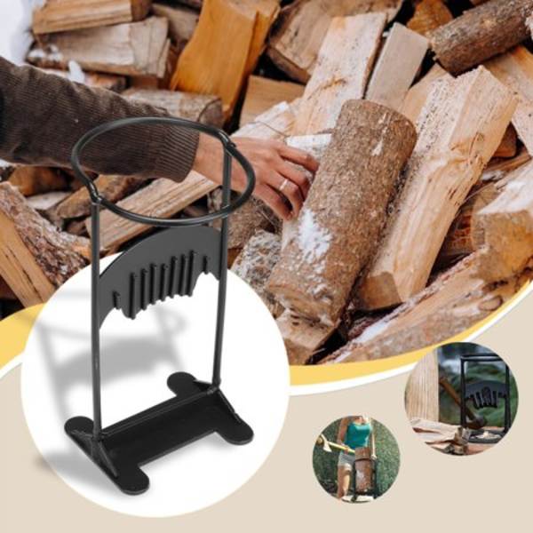 Vedklyvare Bracket Säkerhetskil Fire Distributor Lägereld Vedspis Utrustning Pilot Biscuit Splitter Träbearbetningsfäste Tillbehör large