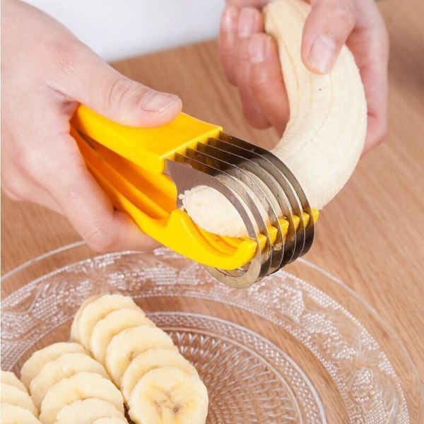 Köksverktyg bananskärare gurka morotsskinka fruktskärare bananskärare