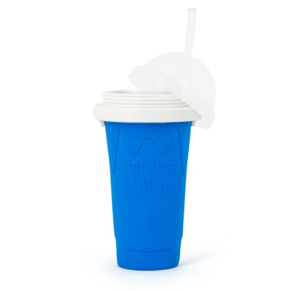 Hemma smoothie cup sommar pinch cup miljövänlig silikon smoothie cup blue