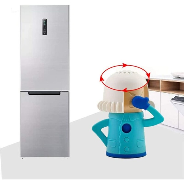 Mikrovågsrengöringsmedel med Cool Mom Kylskåpsluktabsorbent (2 delar) Köksprylrengöring tar snabbt bort fläckar och lukt