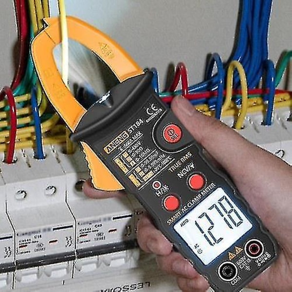 Aneng True Rms Digital Multimeter Clamp Meter Dc/Ac Spänningsdetektor AC Amp Meter Med Ohm Kapacitan red