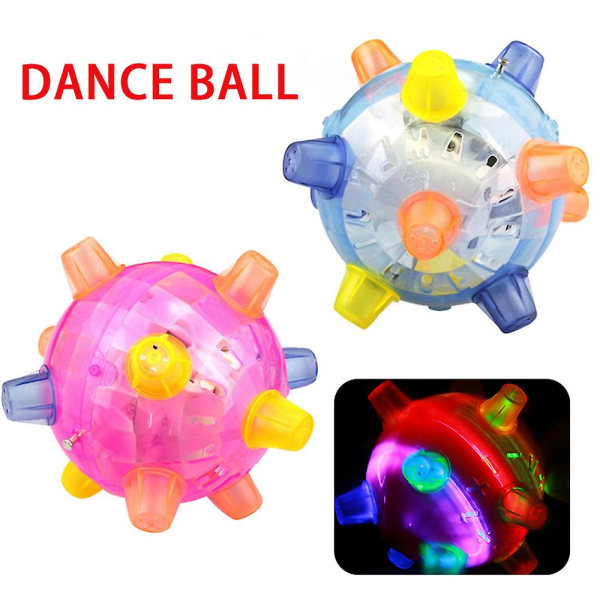 Jump Activated Ball Toy LED Blinkande Musik Dansboll