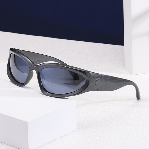 Sport surround solglasögon UV-skydd polariserade linser Neutrala sportglasögon Kompatibel körning blue