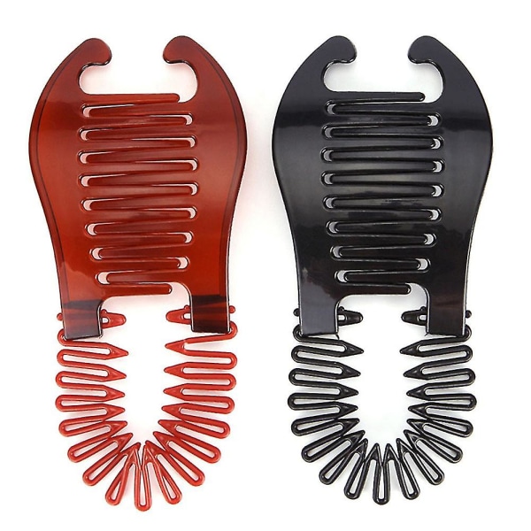 Koreansk version hårstyling plastklämma håraccessoarer bananklämma vertikal klämma hårstylingverktyg