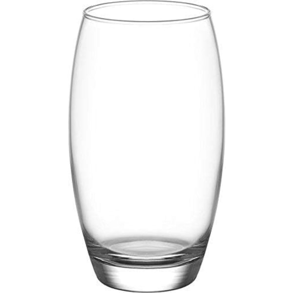 6 st 350 ml vattenkopp av klart glas