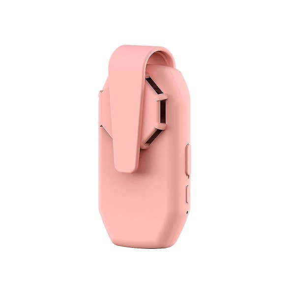 Mini uppladdningsbar Clip On Cooler Fan Bärbar Luftkonditioneringsmask Fläkt pink