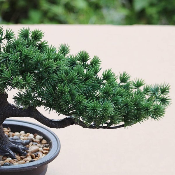 Konstgjord bonsaiträd falsk växt krukväxt konstgjord inomhuslandskapsväxt höjd 19 cm bredd 34 cm