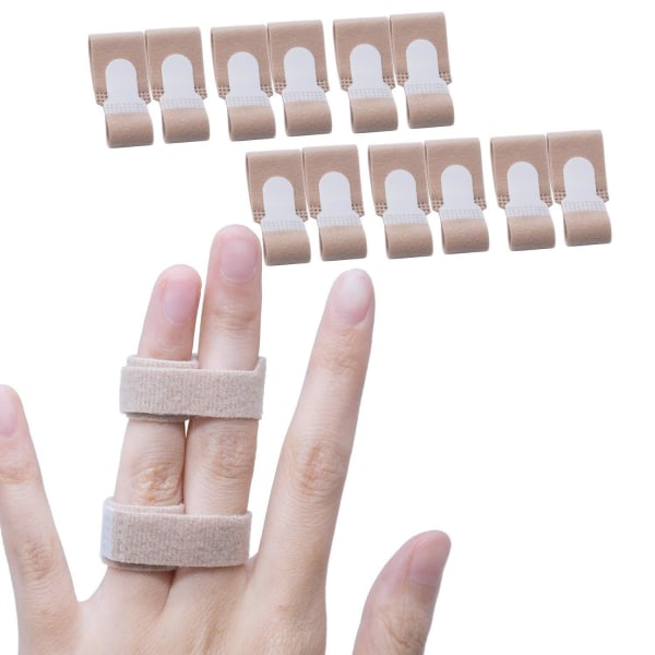 Fingerbandskena som stöder han- och honfingeravdelare tåbandage tyg fingerskena