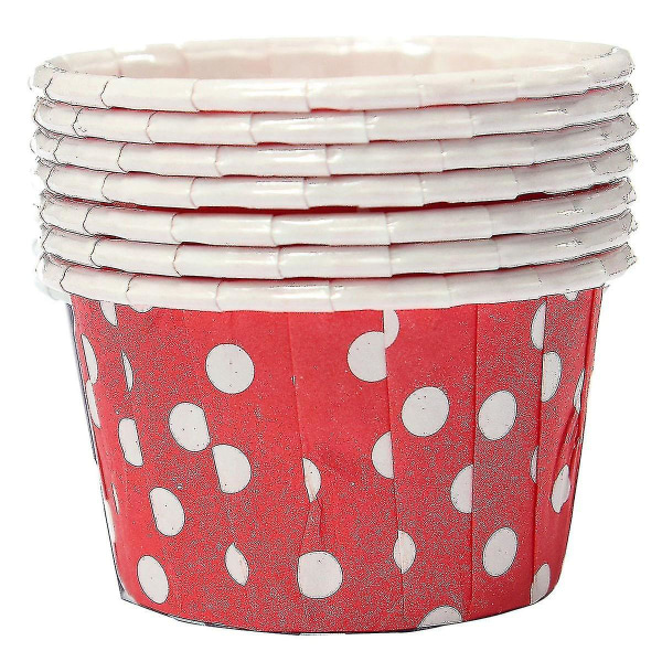 100 X Cupcake Wrapper Paper Cake Case Bakning Cups Liner Muffin Red