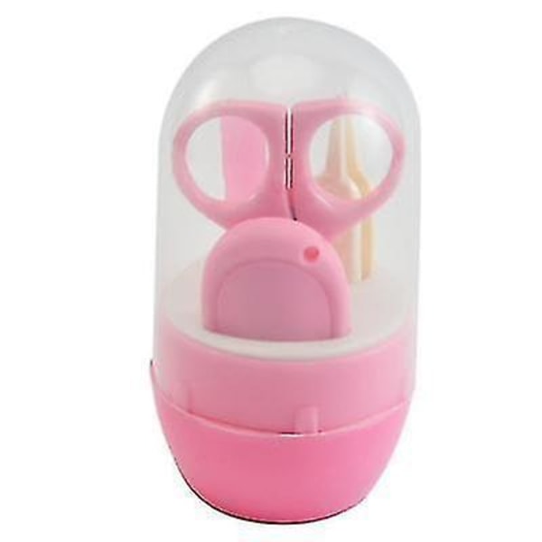 4 st/ set Set för barn, Baby Hand Foot Nagelklippare Kit (Rosa) pink