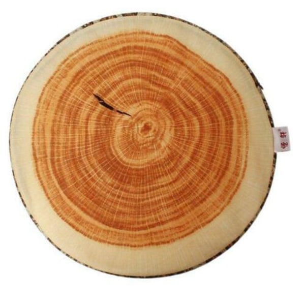 Naturligt trä Design trädstam stock kudde Mjuk stol kuddar