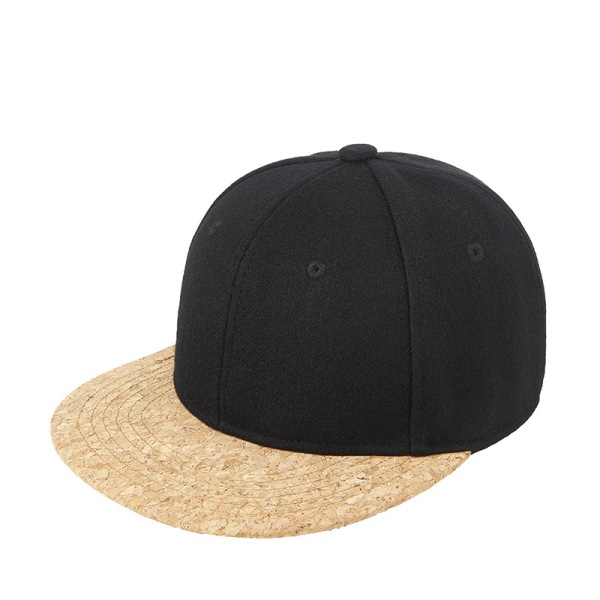 Outdoor herrmössa ylle ull kork hattar Snapback black