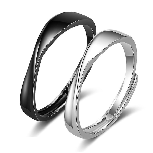 Statement Ring För Par Bambu Ring För Kvinnor Män Justerbar Bröllop Trendiga Guldpläterade Ringar Smycken Present, justerbar öppning