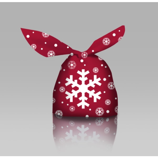 10st Knoting Design Julgodispåse Återanvändbar plast Nyårsförvaring Presentpåse för presenter