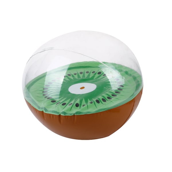 Uppblåsbar badboll och poolboll, dekorativ sommarvattenspelspresent, kiwi (40 cm)