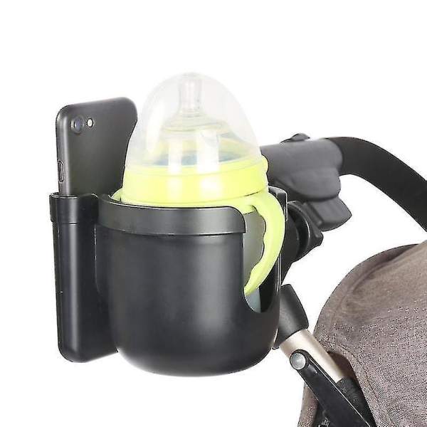 Nappflaskhållare för baby med telefonförvaring (grå) grey