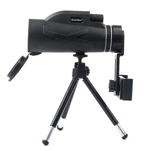 80x100 fotograferingteleskop med smartphonehållare och vattentätt stativ