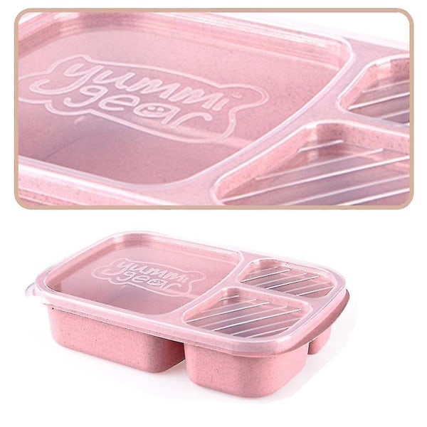 Fack Måltidsförberedande behållare Lunchlåda för barn Återanvändbara matförvaringsbehållare av plast