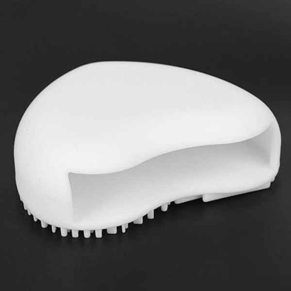 Silikonborstrengöringsmedel, hjärtform Silikonsminkborstrengöringstillbehör (vit) white
