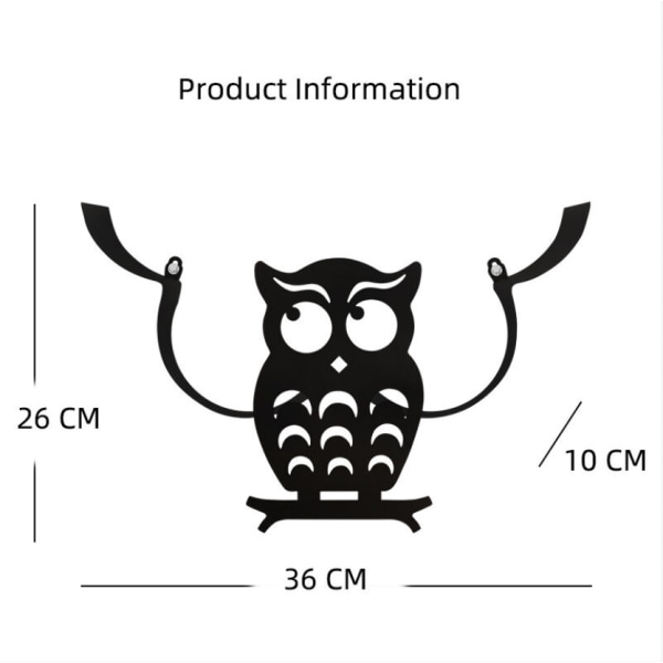 Toalettpappershållare Rullhållare Djurform Rullpappershållare Badrumsjärnförvaring Fristående hantverk (uggla)