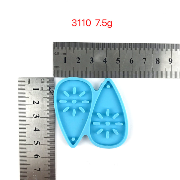 Örhängen Epoxihartsform Form Örondroppar Dinglar Mould Silikonform Gör själv hantverk Smycken Halsband Form