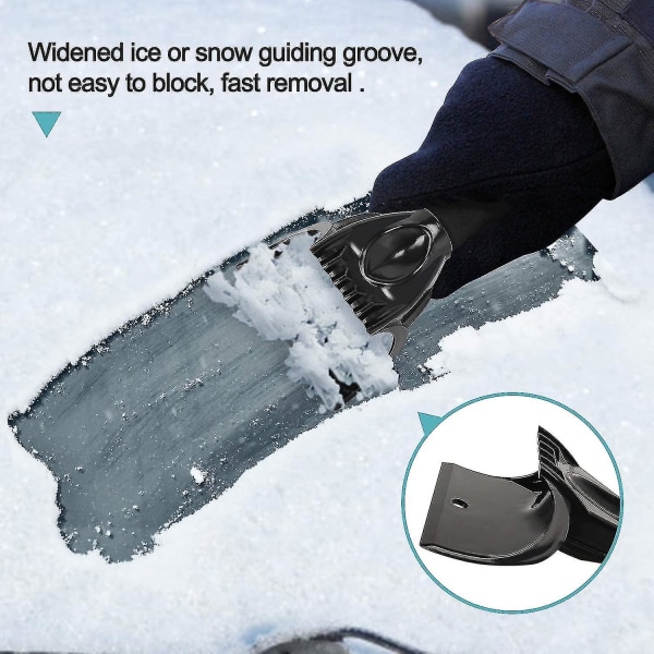 Isskrapa, avfrostning av bilvindruta och snöröjning, vindruta och fönster för lastbilsupptagning black