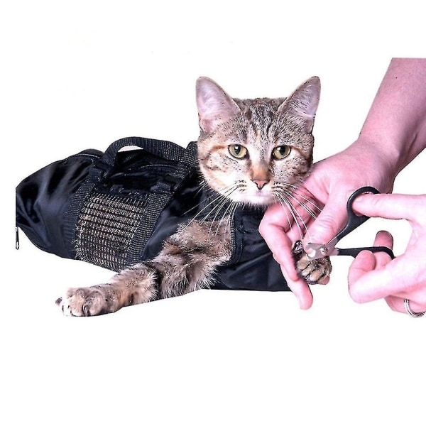 Cat Grooming Badhållningsväska för att klippa naglar