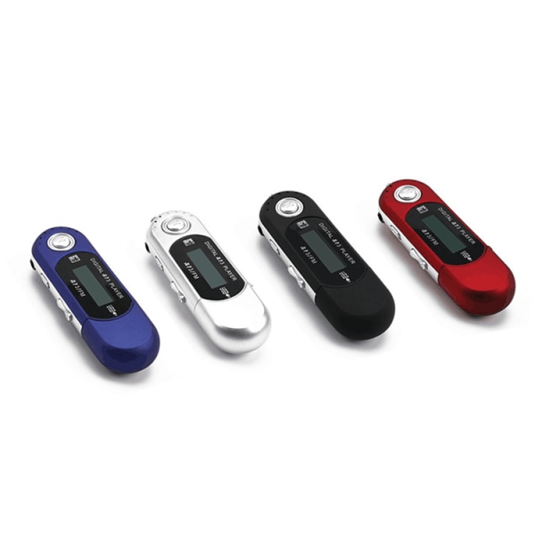 Mini Bärbar USB Digital Mp3-spelare, Stöd Tf SD-kort & Fm Radio Hör musik silvery