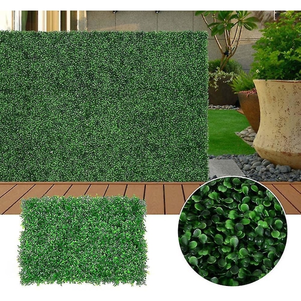 1 st Gör-det-själv konstgräs, 40 * 60 cm, konstgjorda växter vägggräsmatta