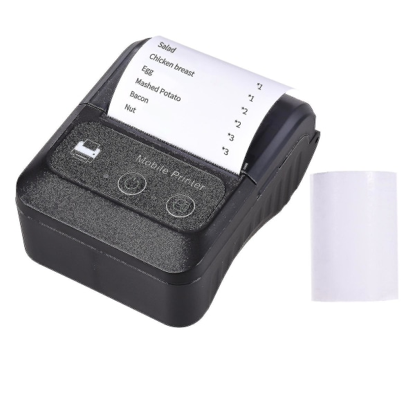 Bärbar trådlös Bt 58mm 2 tums skrivare Mini USB Bill Pos Mobil skrivarstöd Esc/pos Print Command Kompatibel med Android/ios/-