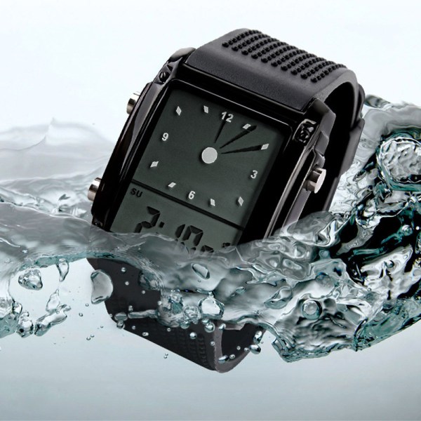 Mäns Digital Army Military Sports Quartz Analog Chronograph Waterproof Watch Fashion Trend Electronic Watch