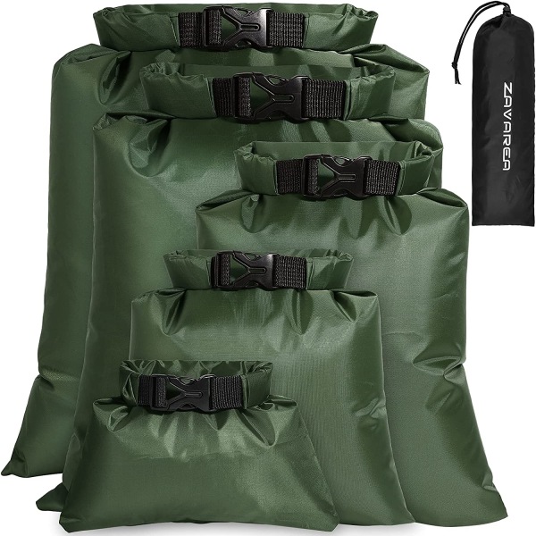 Vattentät Dry Bag Set Light Combo army green
