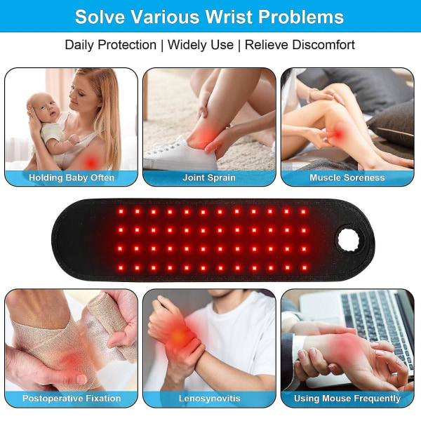Red Light Therapy Armband Dual Chip Led Armband för smärtlindring Play